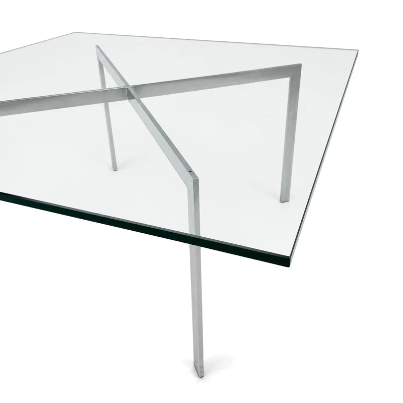 Knoll International Barcelona Couchtisch (neue Glasplatte)