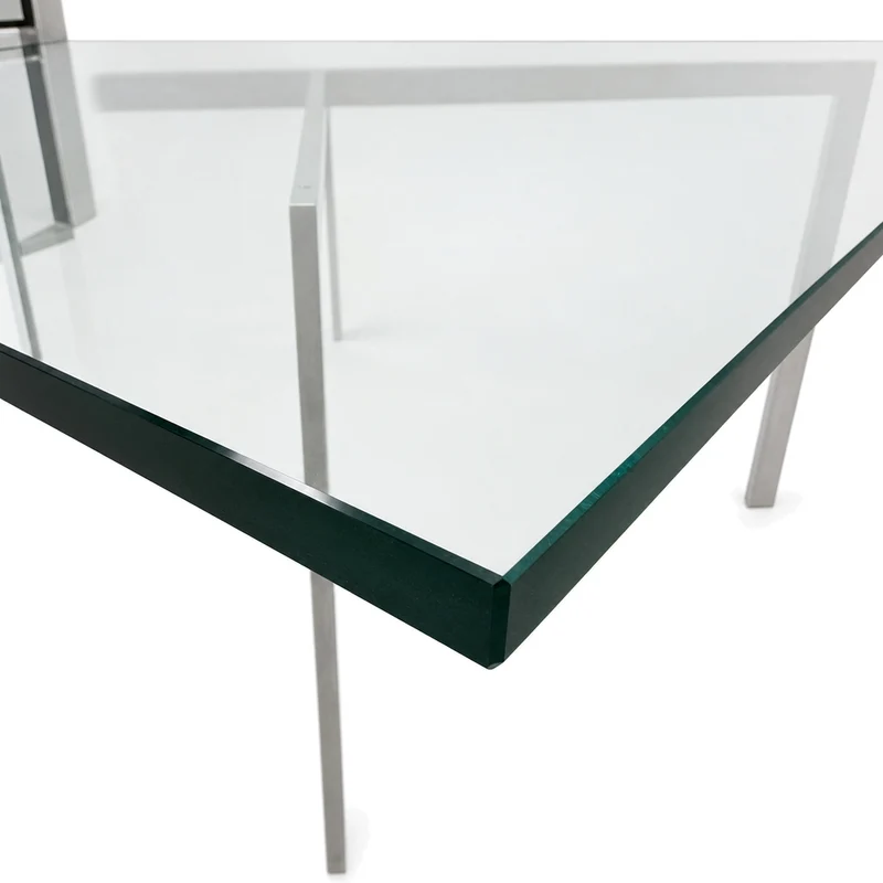 Knoll International Barcelona Couchtisch (neue Glasplatte)
