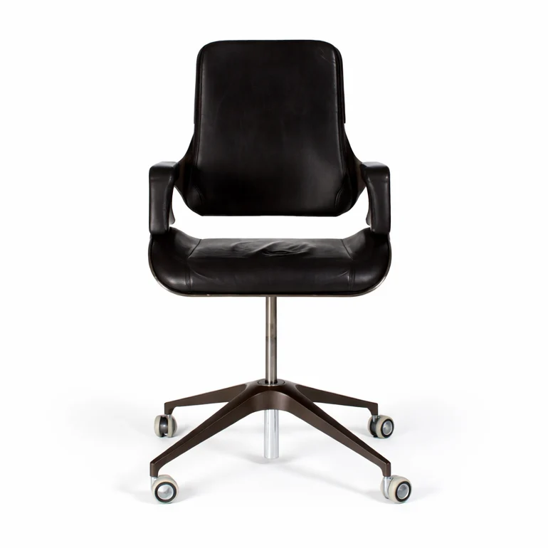 Interstuhl Silver 151S Leder dunkelbraun