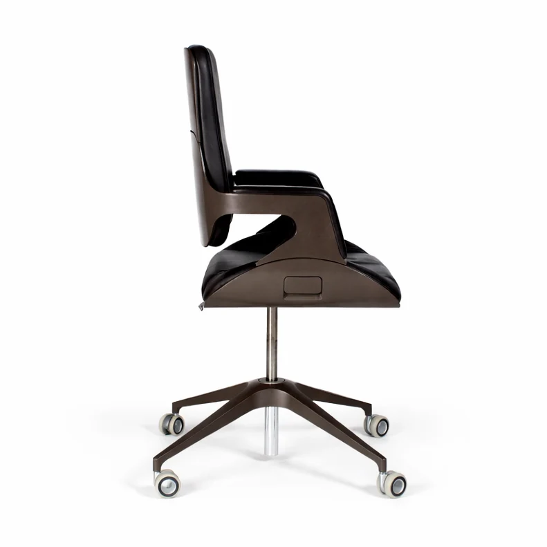 Interstuhl Silver 151S Leder dunkelbraun