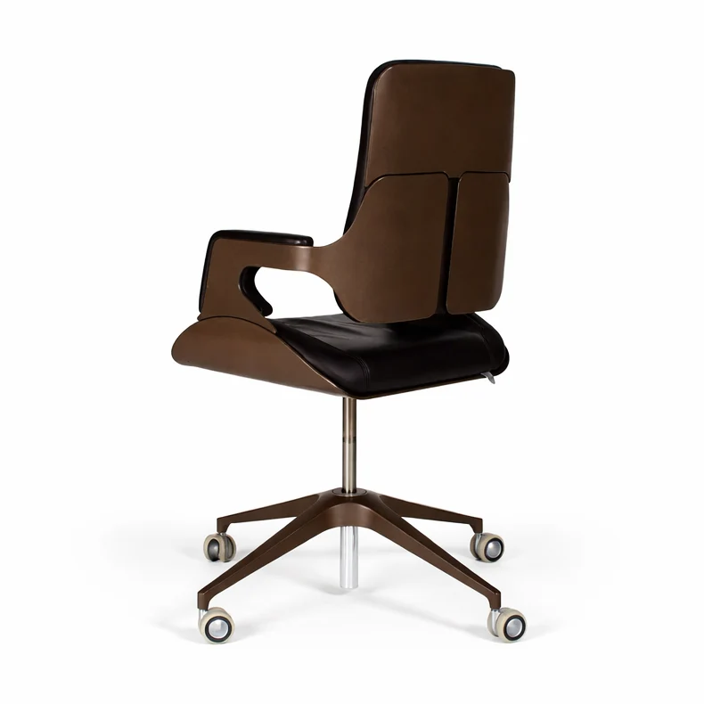 Interstuhl Silver 151S Leder dunkelbraun
