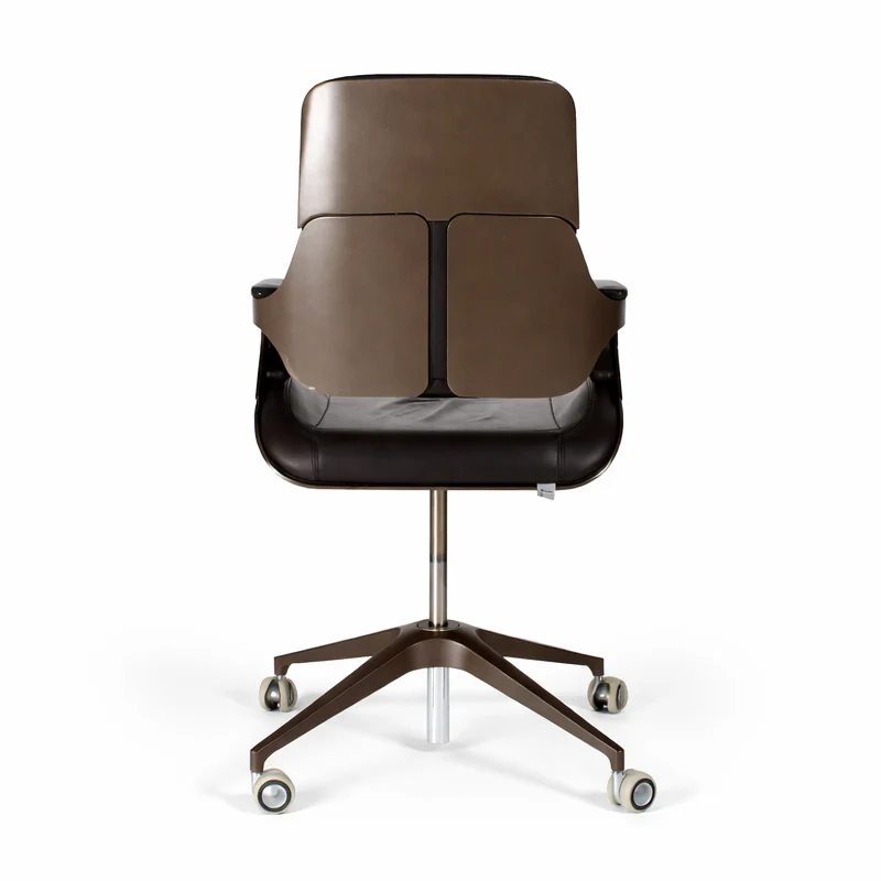 Interstuhl Silver 151S Leder dunkelbraun