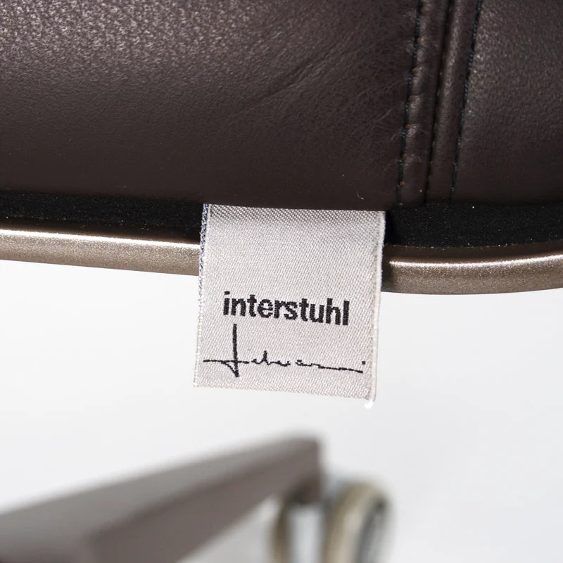 Interstuhl Silver 151S Leder dunkelbraun