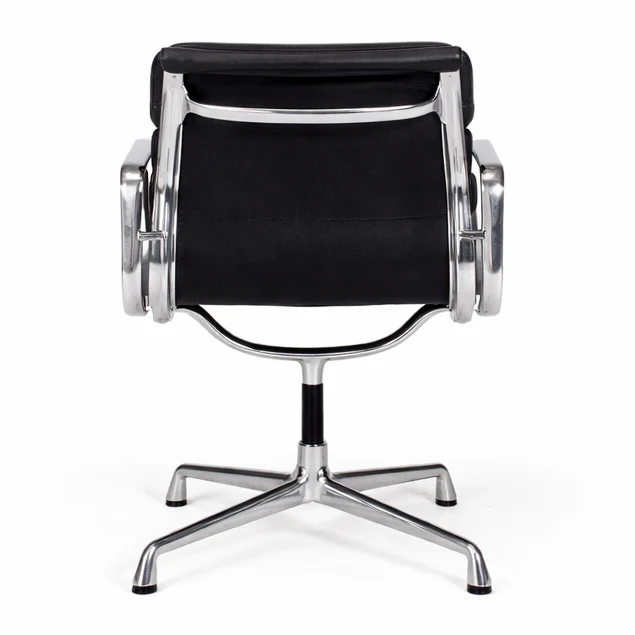 Vitra EA 208 Soft Pad Chair Leder schwarz