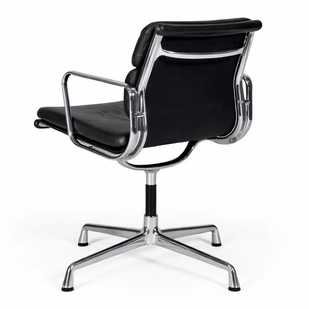 Vitra EA 208 Soft Pad Chair Leder schwarz