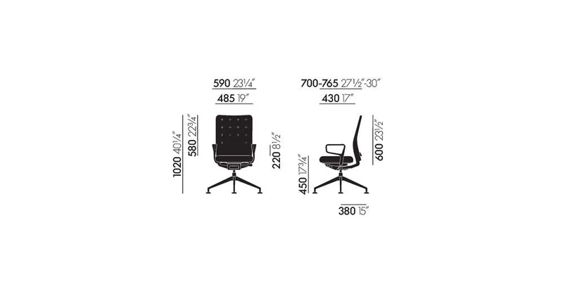 Vitra ID Trim dunkelgrau