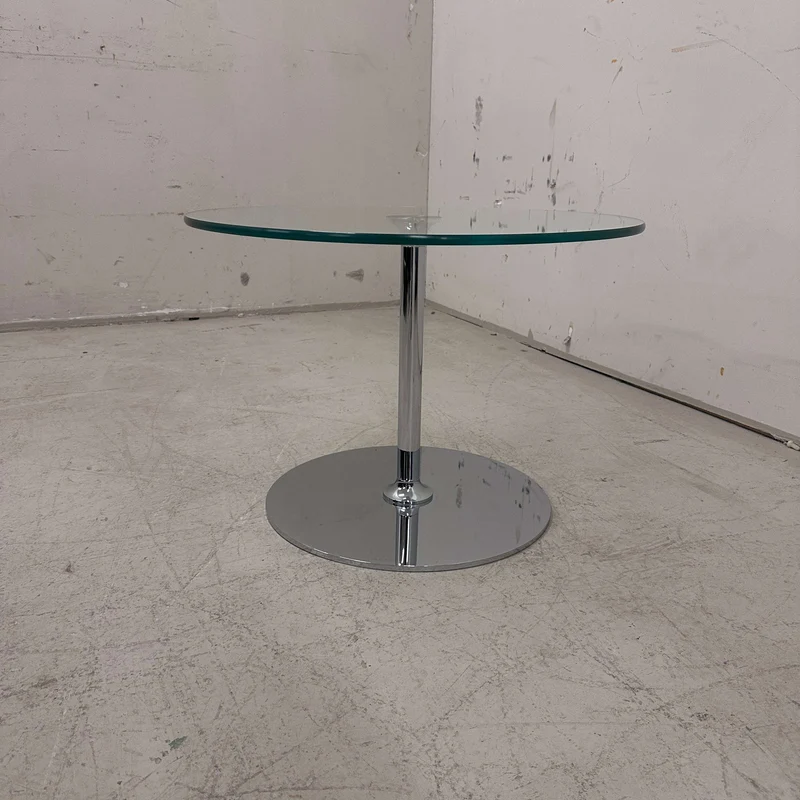 Draenert Beistelltisch Glas Ø70cm