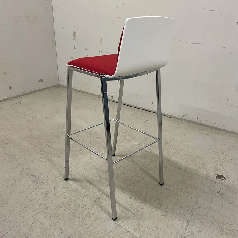 K&N Publica Barhocker weiß / rot