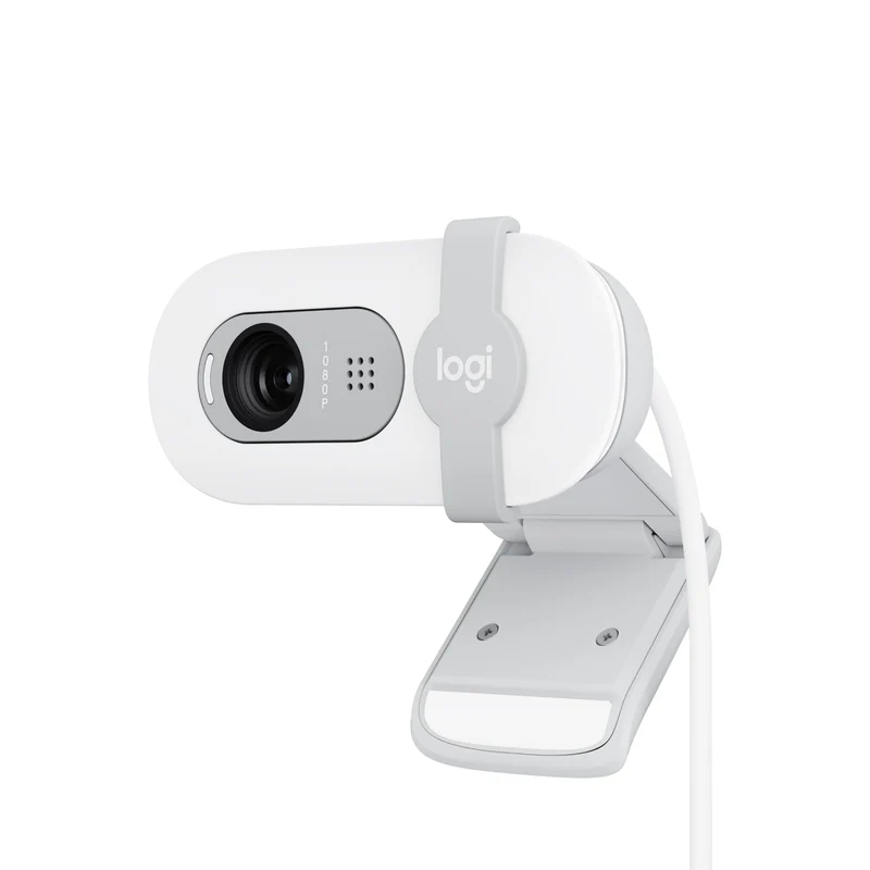 Logitech Brio 100 Full HD-Webcam für Meetings und Streaming, Auto-Lichtausgleich, integriertes Mikro