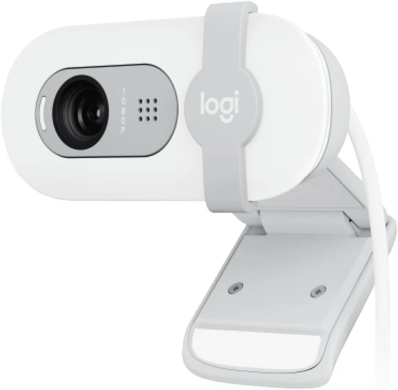 Logitech Brio 100 Full HD-Webcam für Meetings und Streaming, Auto-Lichtausgleich, integriertes Mikro