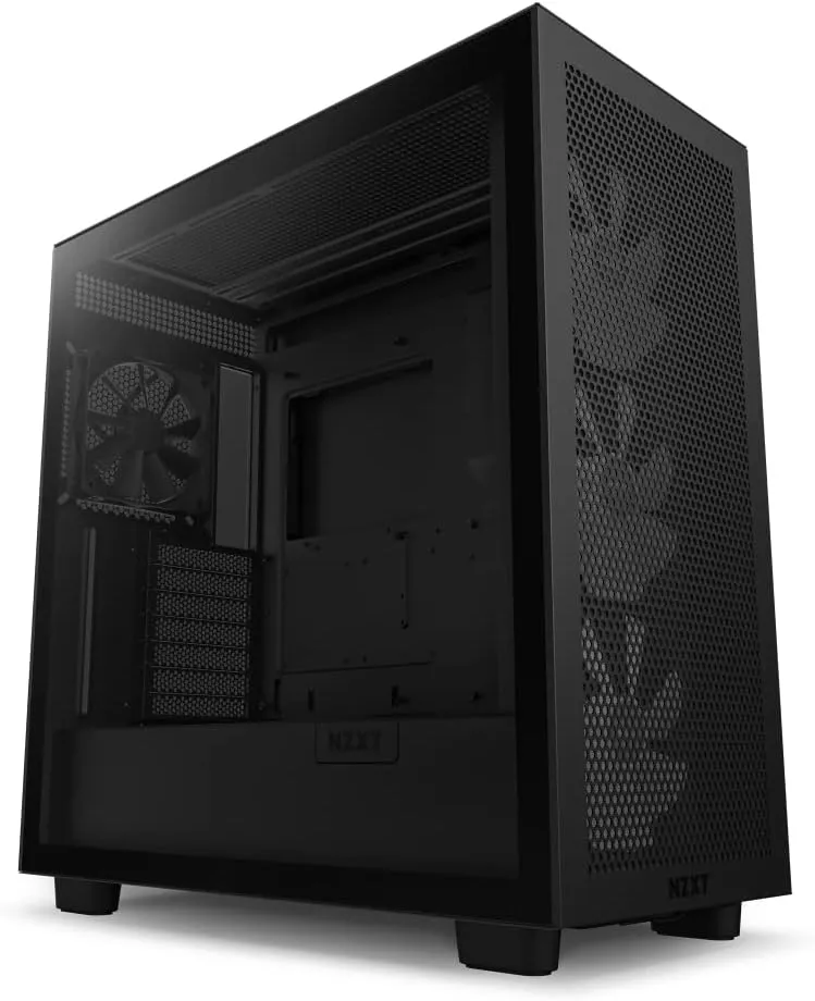 NZXT H7 Flow RGB - CM-H71FW-R1 - ATX Mid-Tower Gaming PC-Gehäuse - USB-C Port - Mesh Front- & Temper