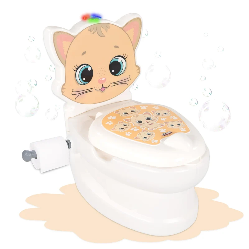 Lemodo Kindertöpfchen Töpfchen Kinder ab 18 Monate Kindertoilette Babytopf mit Spülgeräusch herausne