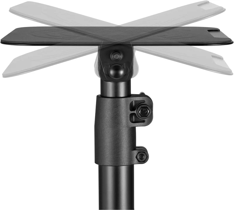 2 x Universal Lautsprecher Tischhalterung – Höhenverstellbar 26–40 cm – Neigbar ±15° – Boxenständer