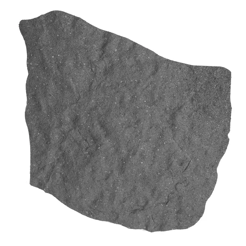 Lemodo Trittstein 2 Stück, Gartenplatte in Steinoptik, Gehwegplatte, Beetplatte, Laufplatte aus Gumm
