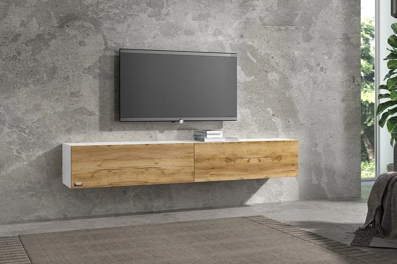 Wuun® TV-Lowboard Somero I 100cm bis 360cm I TV-Schrank & Hängeschrank für Wohnzimmer I Verschiedene