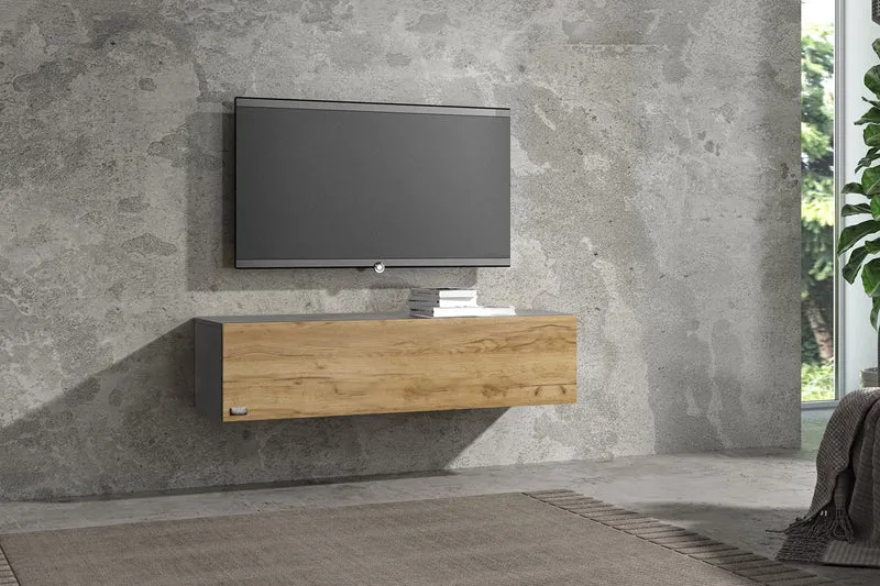 Wuun® TV-Lowboard Somero I 100cm bis 360cm I TV-Schrank & Hängeschrank für Wohnzimmer I Verschiedene