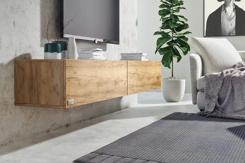 Wuun® TV-Lowboard Somero I 100cm bis 360cm I TV-Schrank & Hängeschrank für Wohnzimmer I Verschiedene