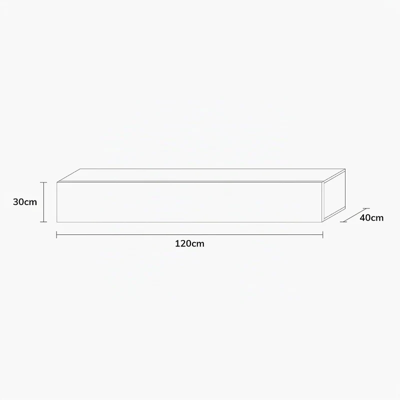 Wuun® TV-Lowboard Somero I 100cm bis 360cm I TV-Schrank & Hängeschrank für Wohnzimmer I Verschiedene