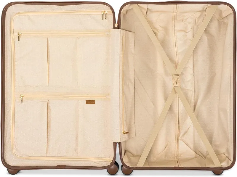 SUITSUIT Fab Seventies – Kofferset 2-teilig – Handgepäck-Koffer 55 cm – Check-in Koffer 76 cm – TSA-