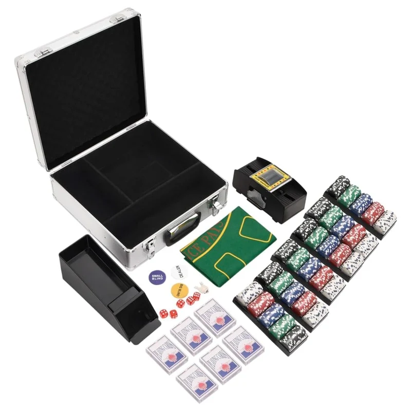 vidaXL Pokerchips-Set 600 STK. 11,5 g 612, 612