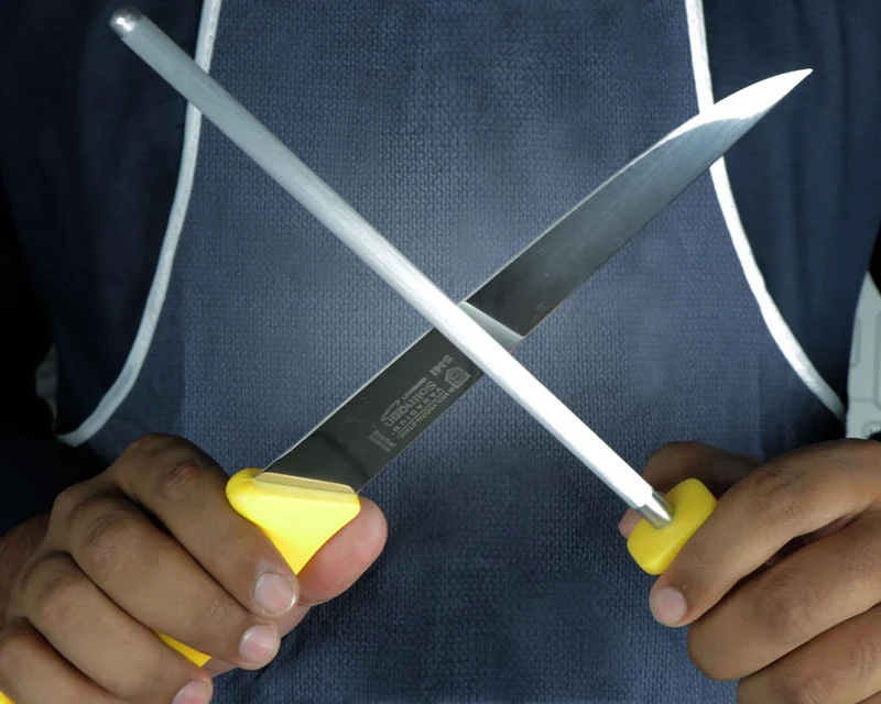 SMI 3 Stück Küchenmesser Set Solingen Metzgermesser Wetzstahl Ausbeinmesser Fleischermesser Kochmess