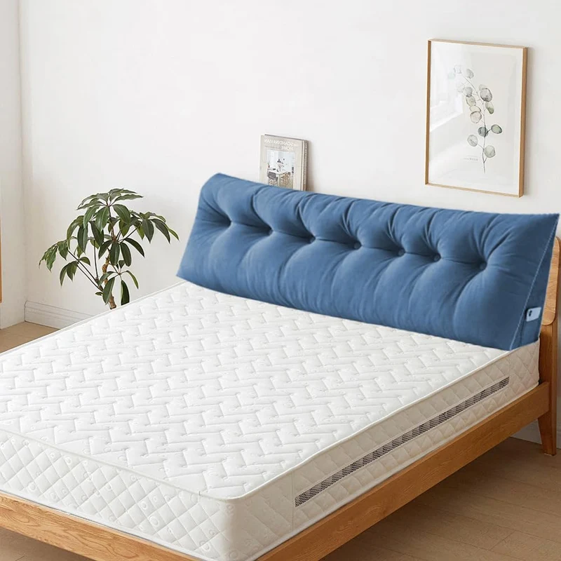 Lesekissen, dreieckig, Kopfteil, langes Kissen für Sofa, Bettruhe, zum Lesen, Entspannen, Lesekissen
