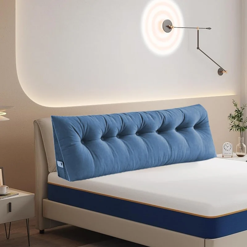 Lesekissen, dreieckig, Kopfteil, langes Kissen für Sofa, Bettruhe, zum Lesen, Entspannen, Lesekissen