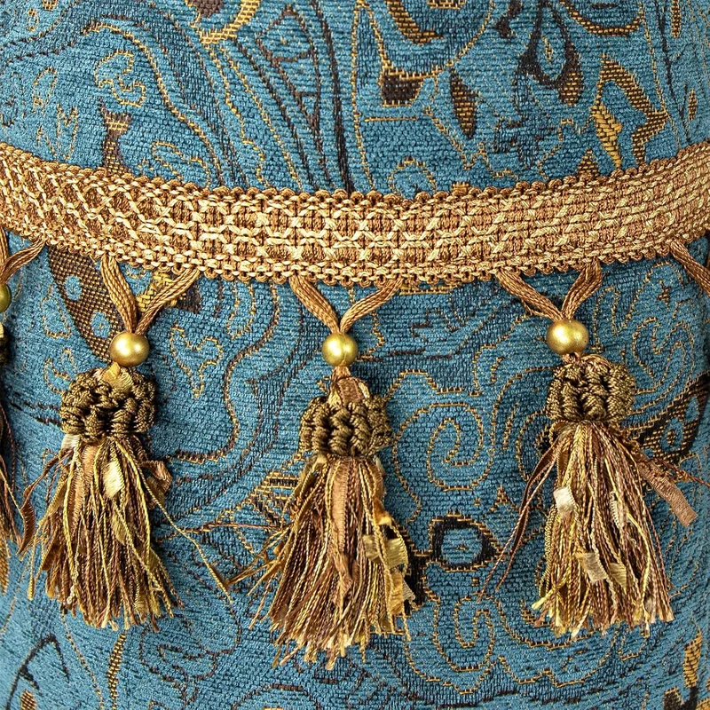 Europäisches Luxus-Kopfteilkissen, Klassisches Vintage-Dekokissen mit gesticktem Blumenmuster, Weich