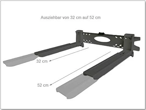 Mikrowellenhalterung Ausziehbar 32-52 cm für Küchengeräte Grill Mini Backofen inkl. Montagematerial