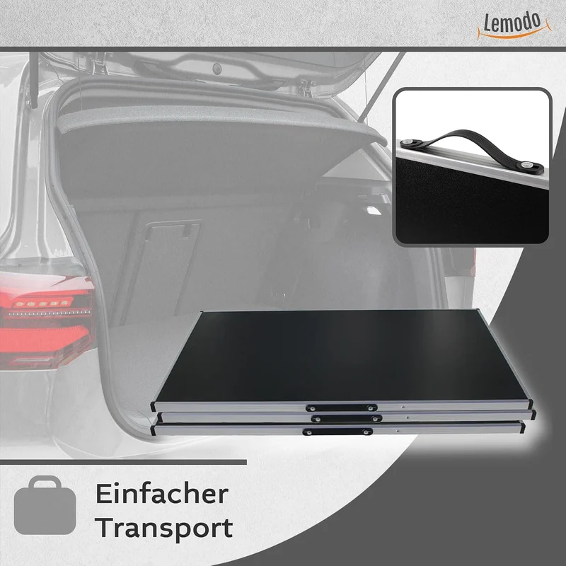 Lemodo Tapeziertisch 3-teilig klappbar – höhenverstellbarer Multifunktionstisch Aluminium mit verstä