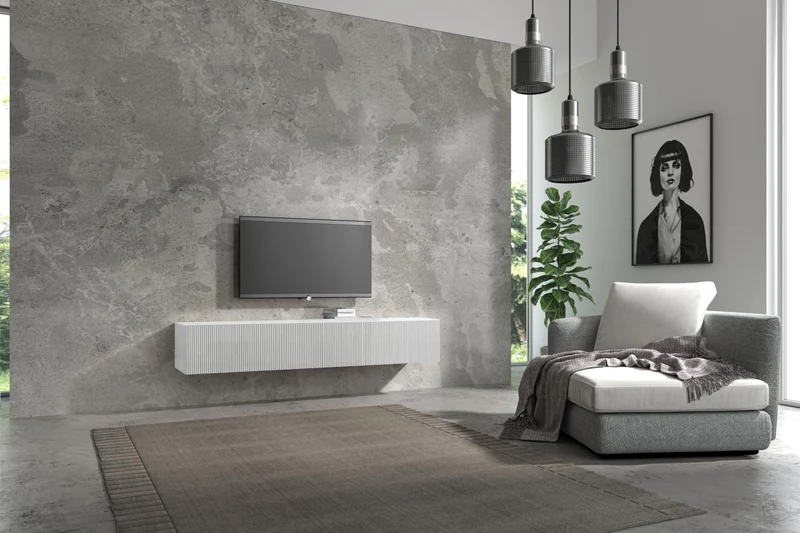 Wuun® TV-Lowboard Somero I 100cm bis 360cm I TV-Schrank & Hängeschrank für Wohnzimmer I Verschiedene