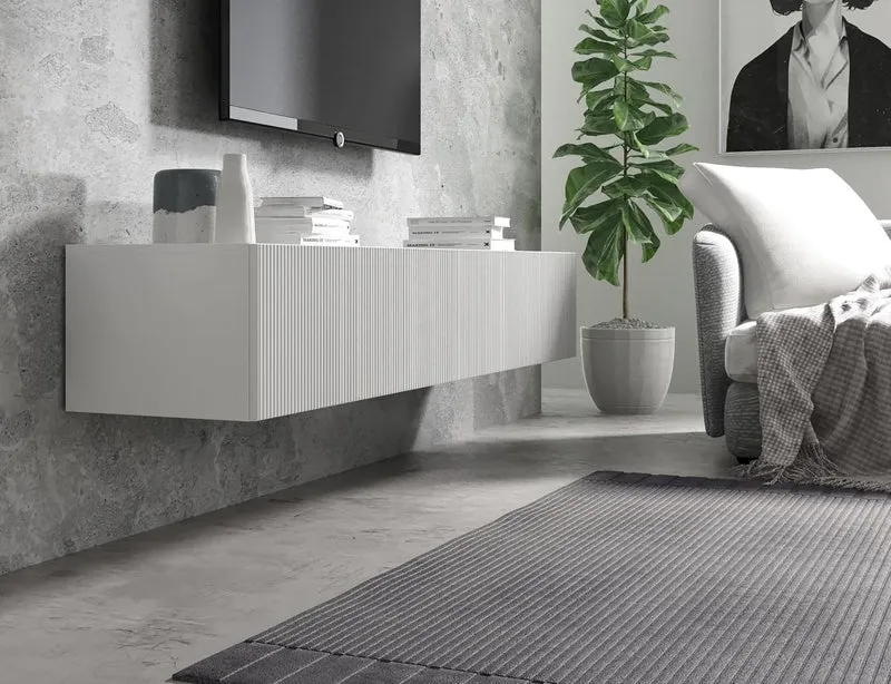 Wuun® TV-Lowboard Somero I 100cm bis 360cm I TV-Schrank & Hängeschrank für Wohnzimmer I Verschiedene