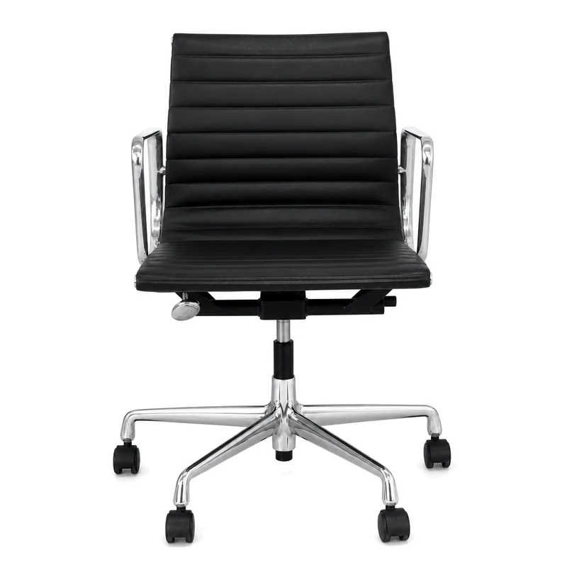 Vitra EA 117 Leder schwarz Alu