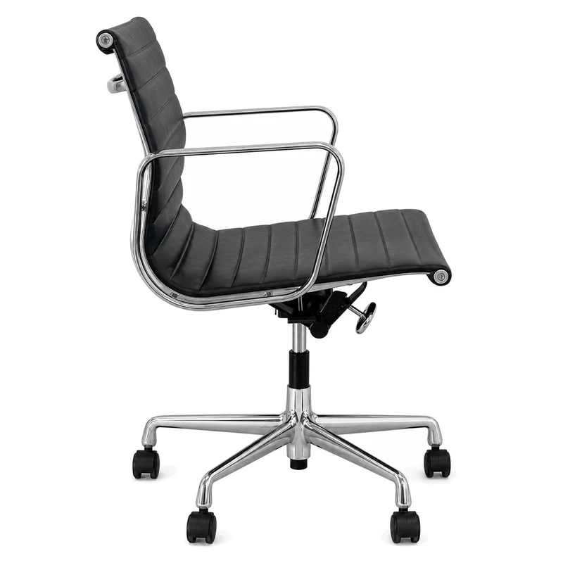 Vitra EA 117 Leder schwarz Alu