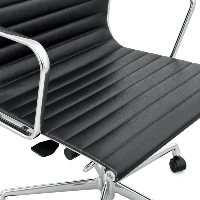 Vitra EA 117 Leder schwarz Alu