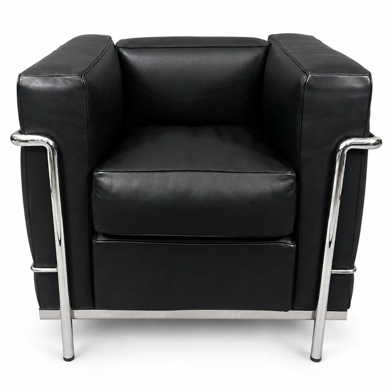 Cassina LC2 Sessel Leder schwarz