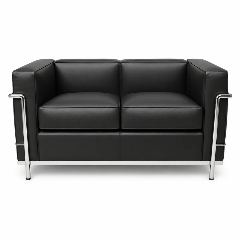 Cassina LC2 2-Sitzer Leder schwarz