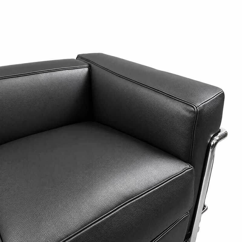Cassina LC2 2-Sitzer Leder schwarz