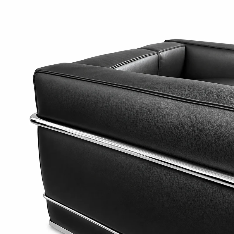 Cassina LC2 2-Sitzer Leder schwarz