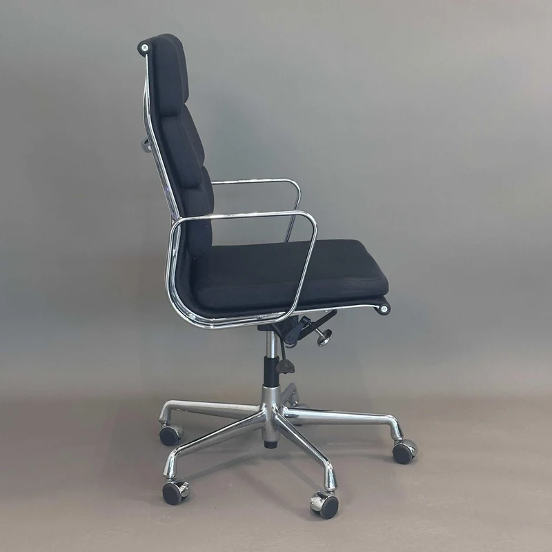 Vitra EA 219 Stoff schwarz Chrom