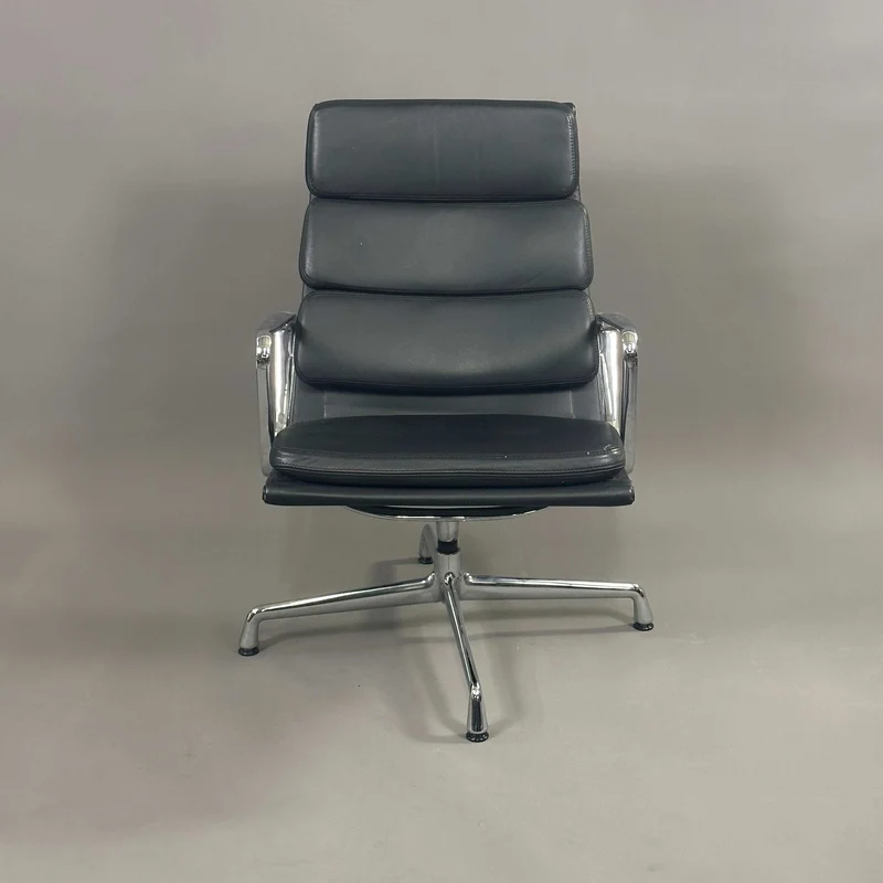Vitra EA 216 Soft Pad Leder schwarz