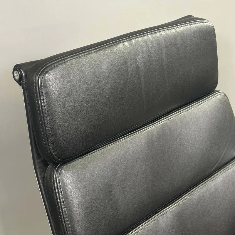 Vitra EA 216 Soft Pad Leder schwarz