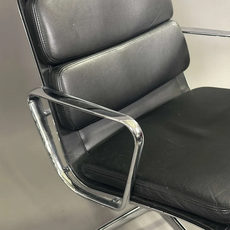 Vitra EA 216 Soft Pad Leder schwarz
