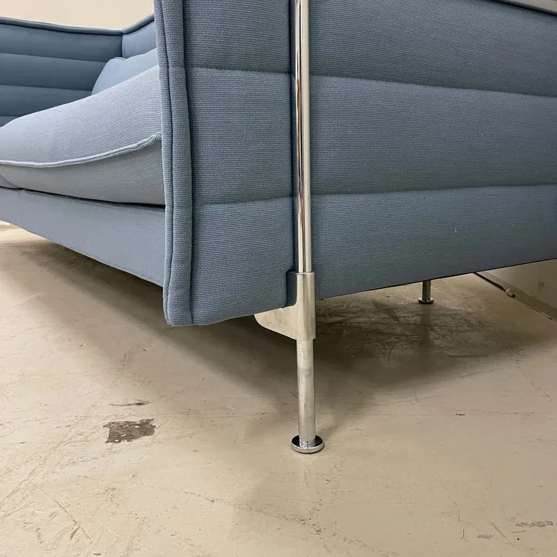 Vitra Alcove Lowback 3-Sitzer Petrol