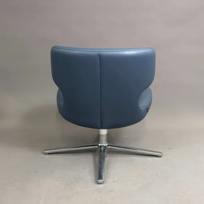 Vitra Petit Repos Sessel blau (Premiumleder)