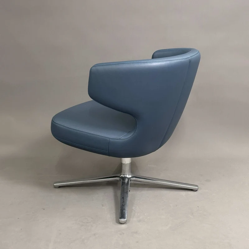 Vitra Petit Repos Sessel blau (Premiumleder)