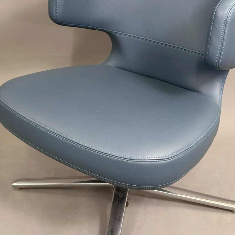 Vitra Petit Repos Sessel blau (Premiumleder)