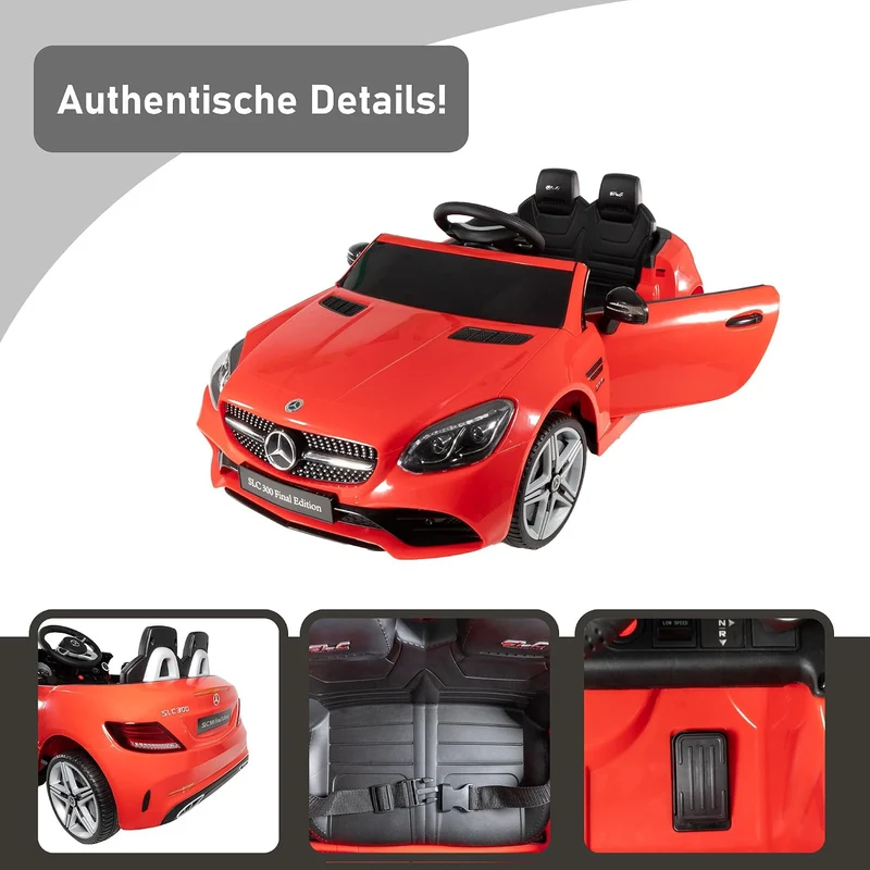 LEMODO Elektroauto rot für Kinder ab 3 Jahre | Kinder-Elektroauto mit Fernbedienung | Kinderauto mit