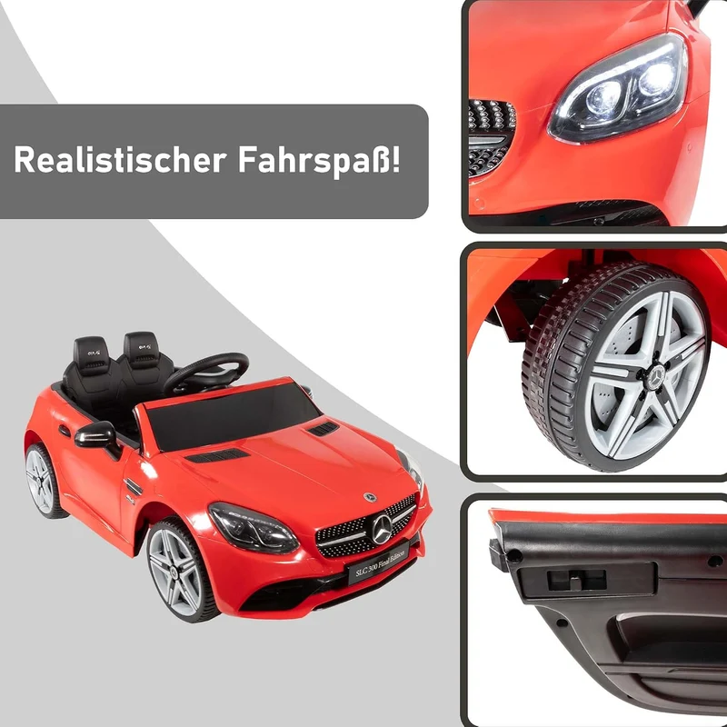 LEMODO Elektroauto rot für Kinder ab 3 Jahre | Kinder-Elektroauto mit Fernbedienung | Kinderauto mit