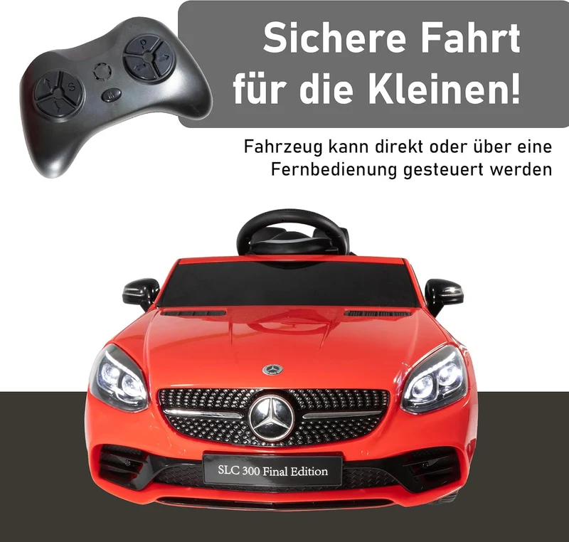 LEMODO Elektroauto rot für Kinder ab 3 Jahre | Kinder-Elektroauto mit Fernbedienung | Kinderauto mit